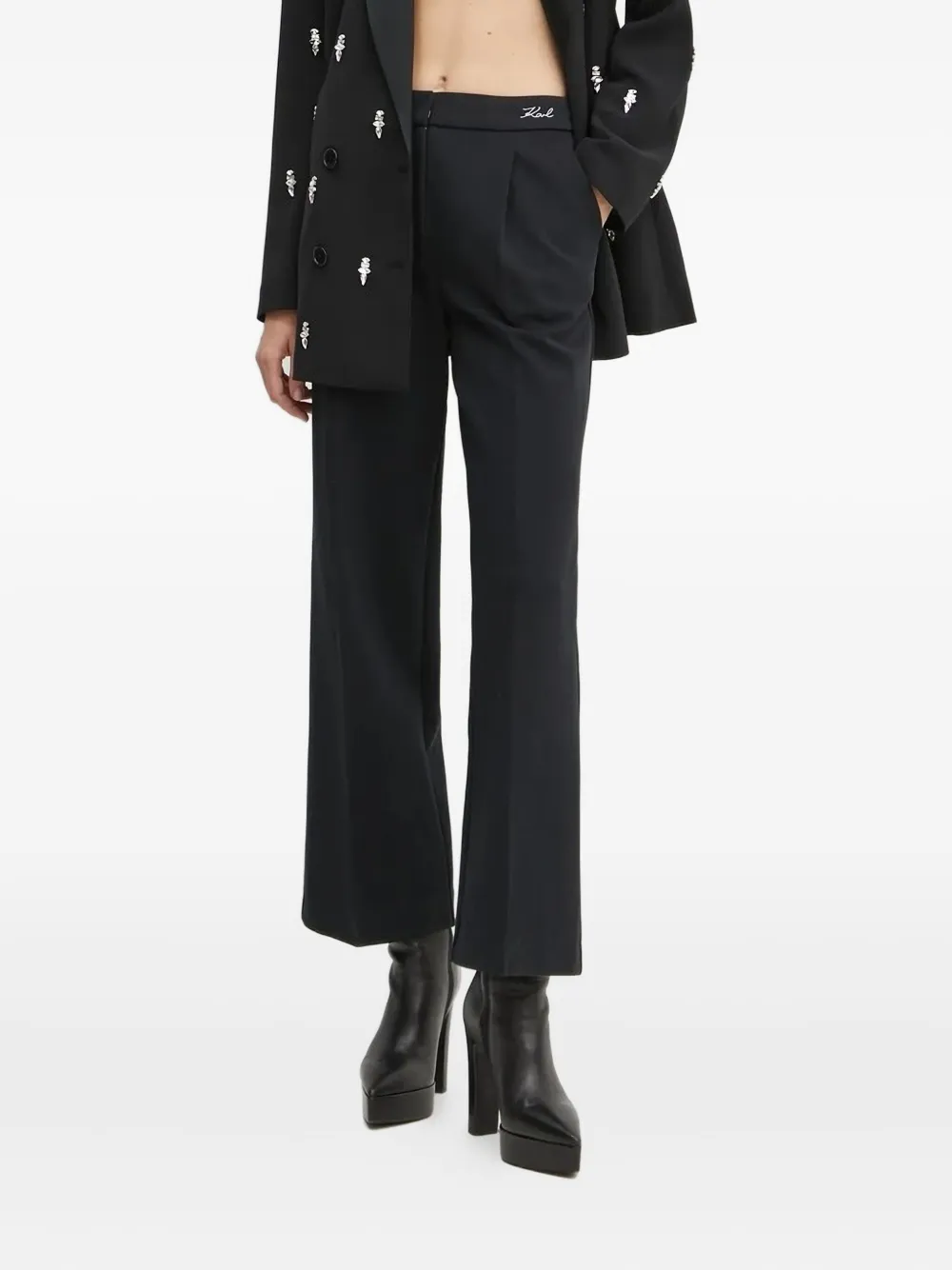 Брюки с вышитым логотипом KARL LAGERFELD, черный
Брюки с вышитым логотипом KARL LAGERFELD, черный