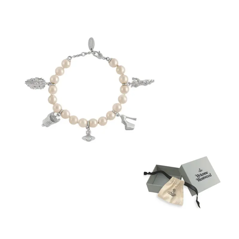 Браслет с жемчужными шармами Vivienne Westwood
Браслет с жемчужными шармами Vivienne Westwood