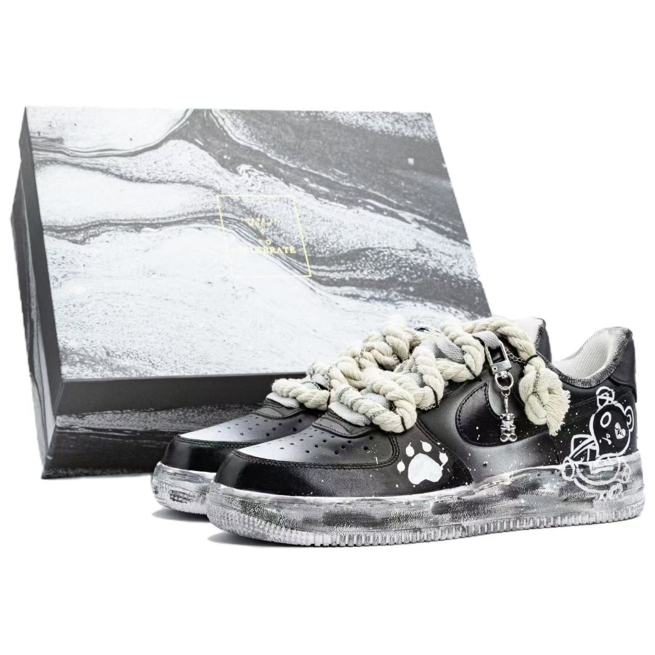 Nike Кроссовки Air Force 1 для скейтбординга, износостойкие, низкие, мужские, черно-белые
Nike Кроссовки Air Force 1 для скейтбординга, износостойкие, низкие, мужские, черно-белые