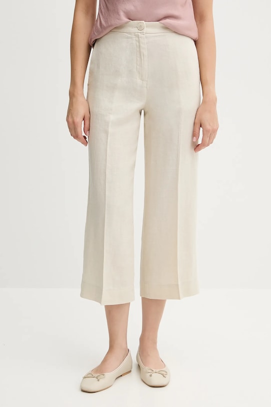 Льняные брюки United Colors Of Benetton, бежевый
Льняные брюки United Colors Of Benetton, бежевый