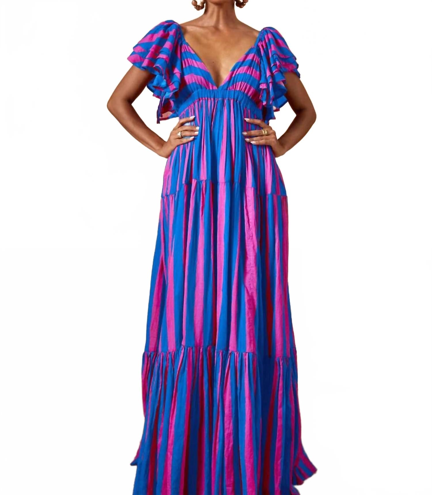 Вейл макси платье в полоску Майами Erika Peña, Miami Stripe
Вейл макси платье в полоску Майами Erika Peña, Miami Stripe