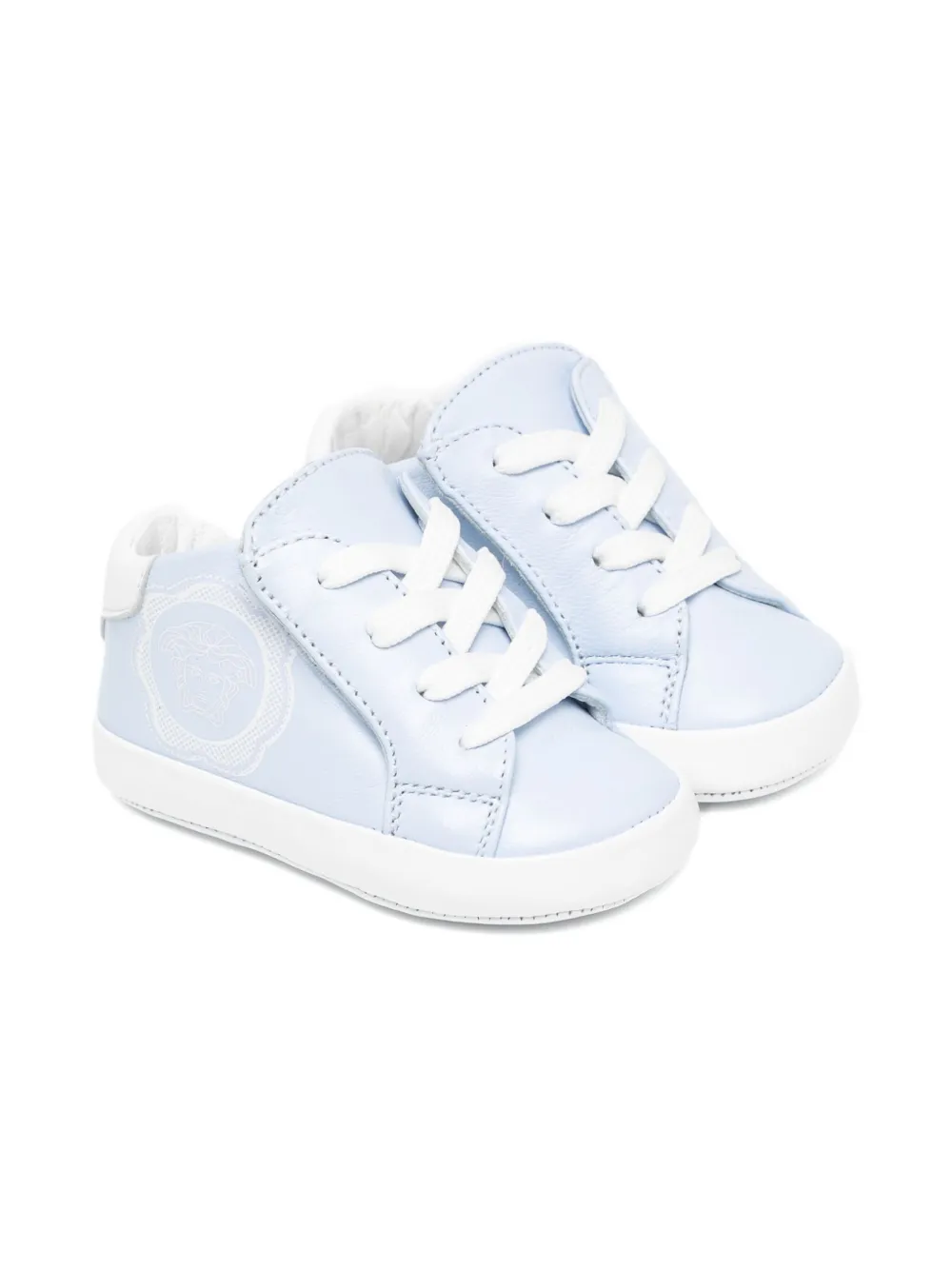 Кроссовки с декором Medusa Versace Kids, синий
Кроссовки с декором Medusa Versace Kids, синий