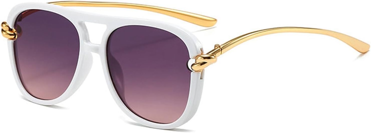 Солнцезащитные очки COTIA Fashion Pilot для женщин и мужчин, квадратная форма, винтажный стиль, двойная металлическая оправа, очки для активного отдыха и путешествий, White
Солнцезащитные очки COTIA Fashion Pilot для женщин и мужчин, квадратная форма, винтажный стиль, двойная металлическая оправа, очки для активного отдыха и путешествий, White