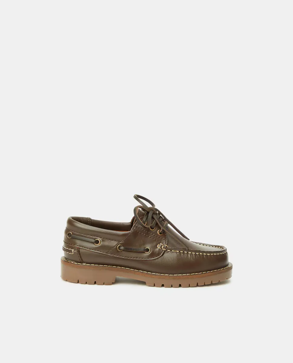 Детские кожаные топсайдеры с кружевной застежкой Kids El Corte Inglés, коричневый
Детские кожаные топсайдеры с кружевной застежкой Kids El Corte Inglés, коричневый