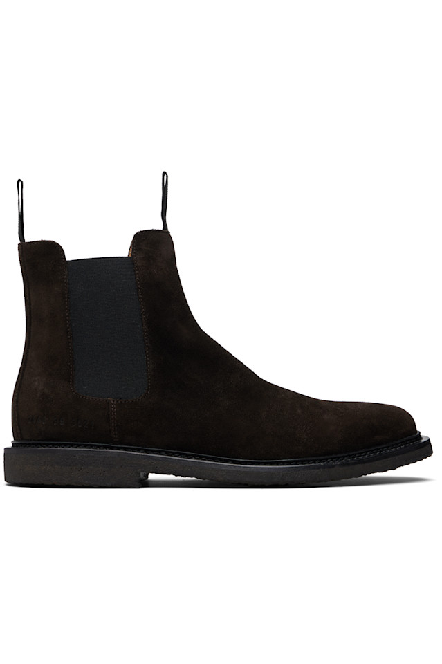 Вощеные замшевые ботинки челси Common Projects, коричневый
Вощеные замшевые ботинки челси Common Projects, коричневый