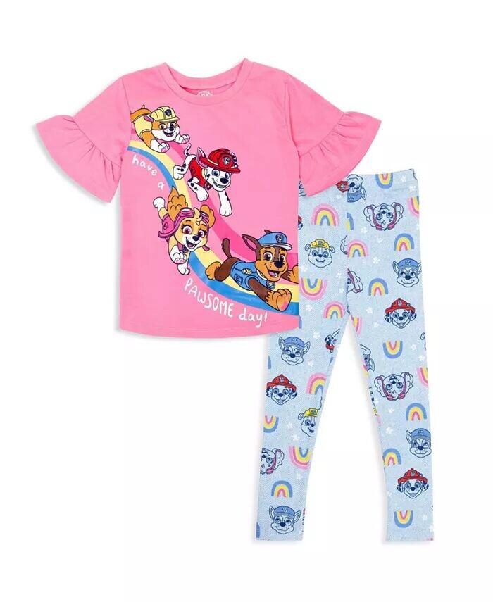 Комплект одежды из футболки и леггинсов для девочек Rubble Marshall Chase для малышей Paw Patrol, мультиколор
Комплект одежды из футболки и леггинсов для девочек Rubble Marshall Chase для малышей Paw Patrol, мультиколор