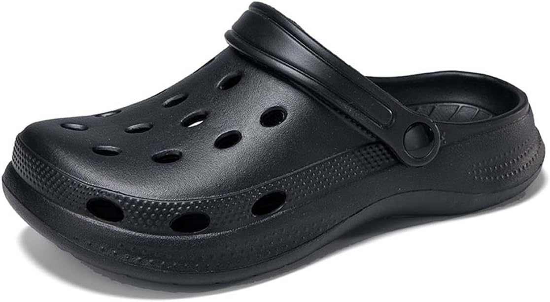 Садовые сандалии HYDLONGR для мужчин и женщин, легкие, дышащие, быстро сохнущие пляжные тапочки, нескользящие мюли, сабо, черный
Садовые сандалии HYDLONGR для мужчин и женщин, легкие, дышащие, быстро сохнущие пляжные тапочки, нескользящие мюли, сабо, черный