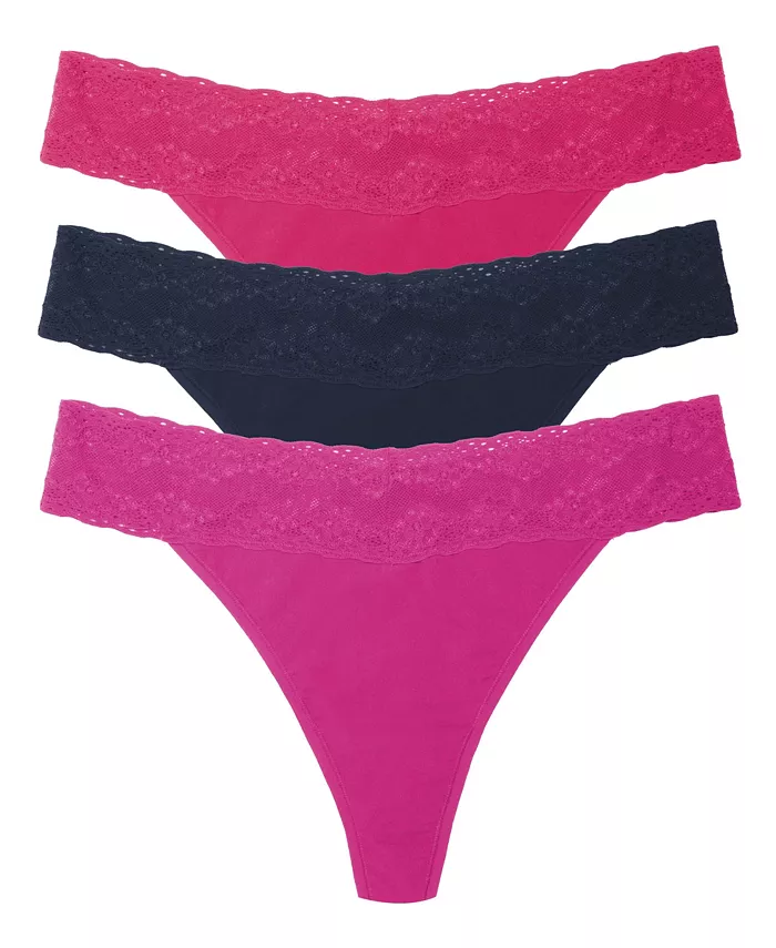 Женские стринги Bliss Perfection из хлопка и стретч-стринги, 3 шт Natori, розовый
Женские стринги Bliss Perfection из хлопка и стретч-стринги, 3 шт Natori, розовый