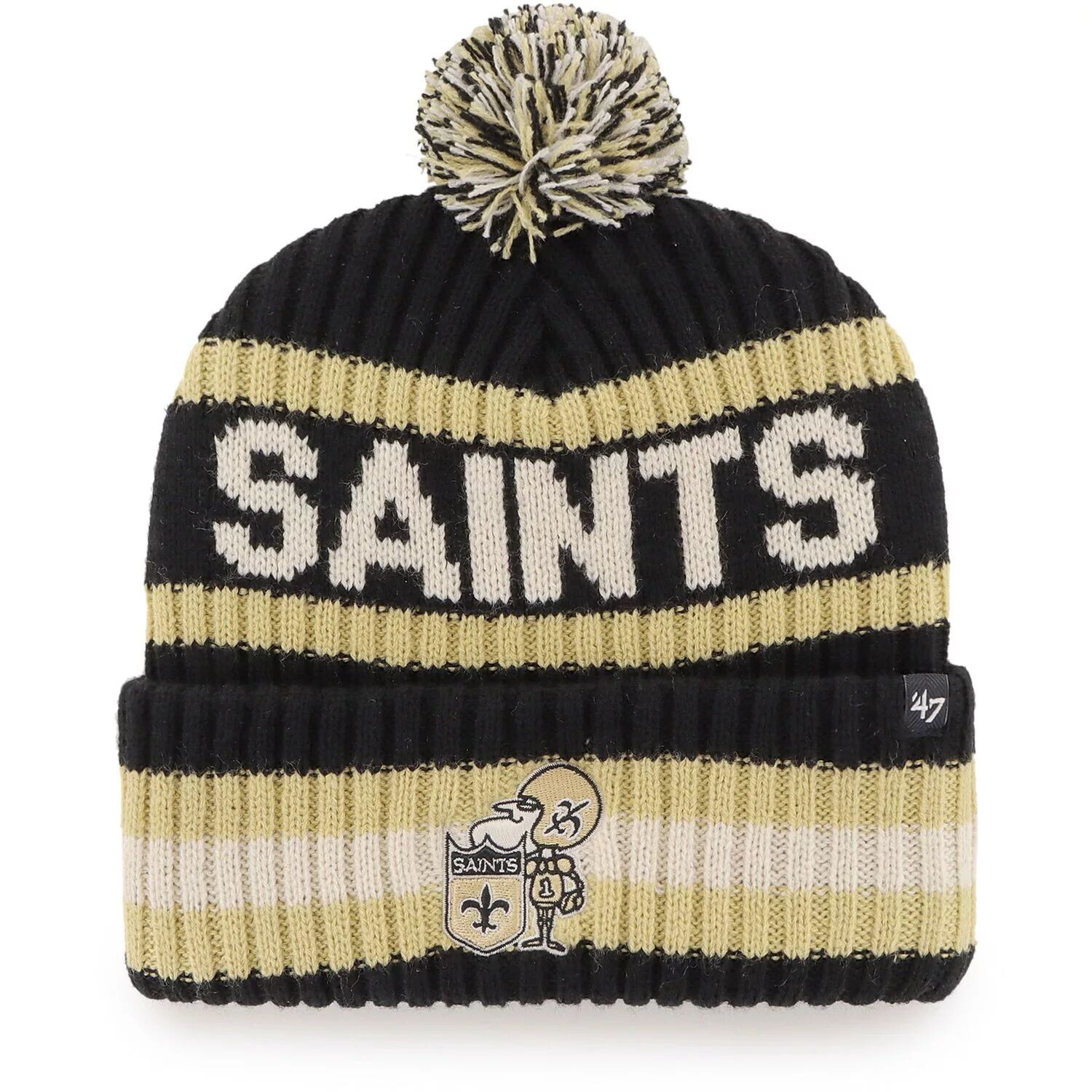 Мужская черная вязаная шапка с манжетами и помпоном New Orleans Saints Legacy Bering '47
Мужская черная вязаная шапка с манжетами и помпоном New Orleans Saints Legacy Bering '47