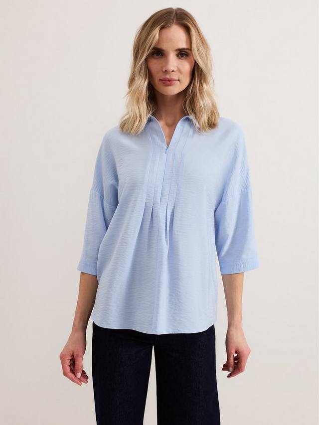 Рубашка в складку спереди от синтии Phase Eight, синий
Рубашка в складку спереди от синтии Phase Eight, синий