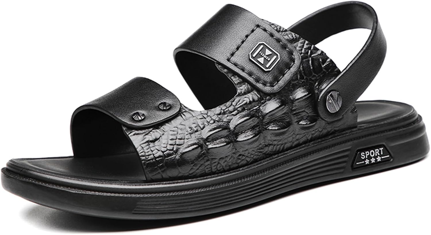 Мужские летние повседневные кожаные сандалии Abborora с открытым носком, удобные регулируемые пляжные туфли для рыбалки и прогулок на улице, 9
Мужские летние повседневные кожаные сандалии Abborora с открытым носком, удобные регулируемые пляжные туфли для рыбалки и прогулок на улице, 9