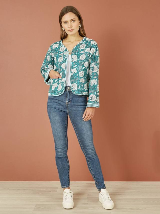 Двусторонняя стеганая куртка с цветочным рисунком Yumi, зеленый/разноцветный
Двусторонняя стеганая куртка с цветочным рисунком Yumi, зеленый/разноцветный