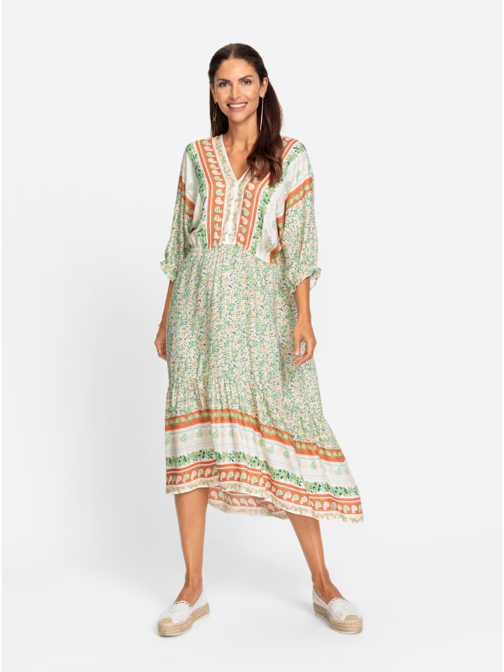 Летнее платье в цвете экрю и оранжевого цвета WITT WEIDEN
Летнее платье в цвете экрю и оранжевого цвета WITT WEIDEN