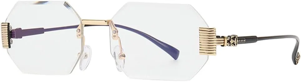 Винтажные маленькие прямоугольные солнцезащитные очки MUTYNE без оправы для женщин и мужчин, модные, роскошные, трендовые, дорожные, металлические, Clear
Винтажные маленькие прямоугольные солнцезащитные очки MUTYNE без оправы для женщин и мужчин, модные, роскошные, трендовые, дорожные, металлические, Clear