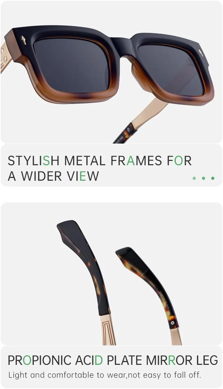 Ретро-минималистичные солнцезащитные очки, классическая оправа унисекс для мужчин и женщин, модные аксессуары в европейско-американском стиле GJKTFNJIF, 7
Ретро-минималистичные солнцезащитные очки, классическая оправа унисекс для мужчин и женщин, модные аксессуары в европейско-американском стиле GJKTFNJIF, 7