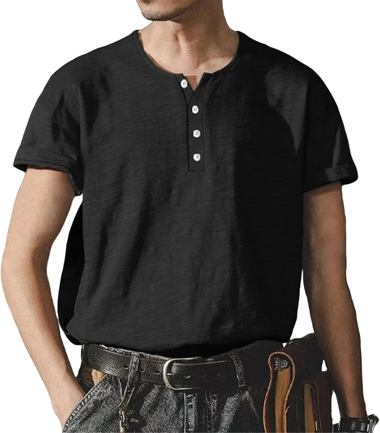 Мужская футболка хенли с коротким рукавом casual, классическая базовая майка свободного кроя KGKQHKQ
Мужская футболка хенли с коротким рукавом casual, классическая базовая майка свободного кроя KGKQHKQ