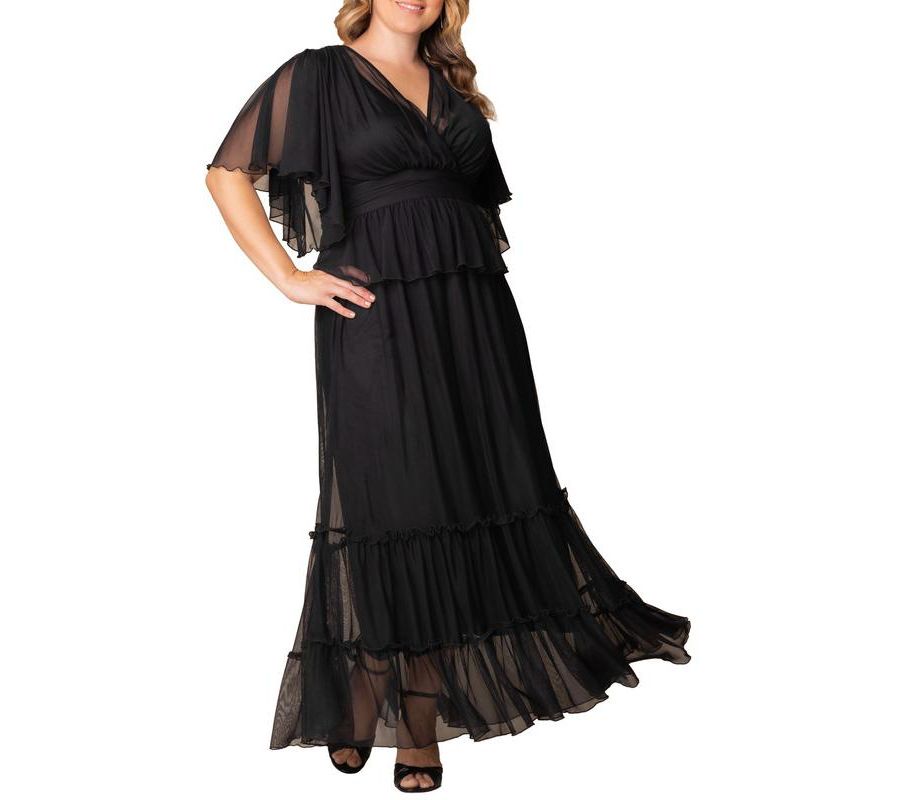 Изящное многоярусное сетчатое платье больших размеров Kiyonna, Onyx
Изящное многоярусное сетчатое платье больших размеров Kiyonna, Onyx