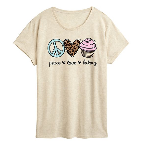Футболка с принтом Women's peace love baking Licensed Character, Birch
Футболка с принтом Women's peace love baking Licensed Character, Birch