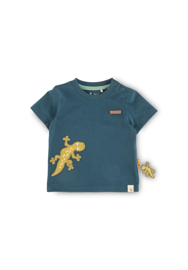 Футболка добро пожаловать в джунгли для младенцев и малышей Sigikid, синий 
Футболка добро пожаловать в джунгли для младенцев и малышей Sigikid, синий