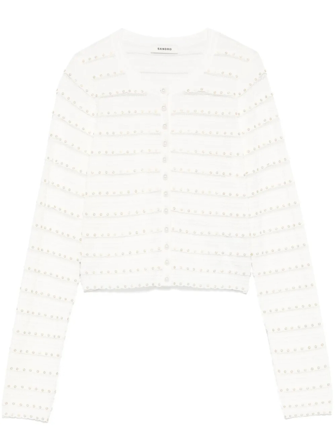 SANDRO кардиган с заклепками, нейтральный
SANDRO кардиган с заклепками, нейтральный