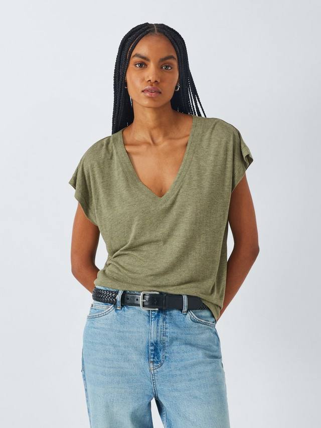 Футболка cecile с v-образным вырезом AND/OR, цвет Khaki Marl 
Футболка cecile с v-образным вырезом AND/OR, цвет Khaki Marl