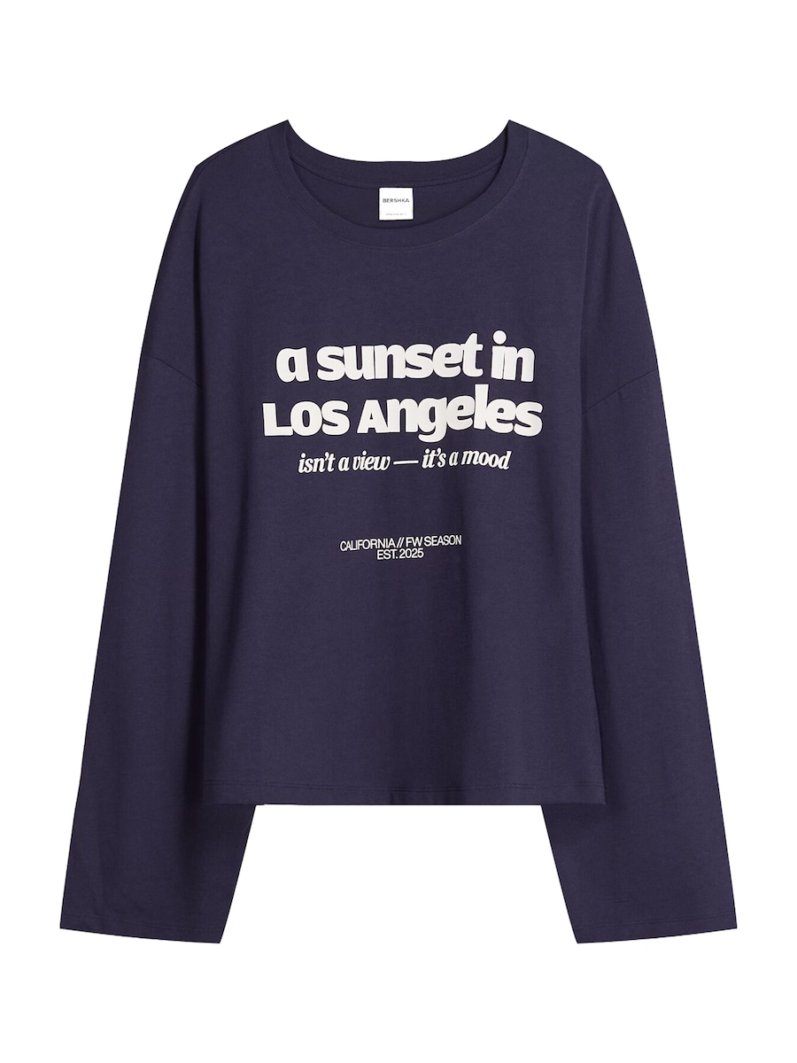 Рубашка Bershka, темно-синий
Рубашка Bershka, темно-синий