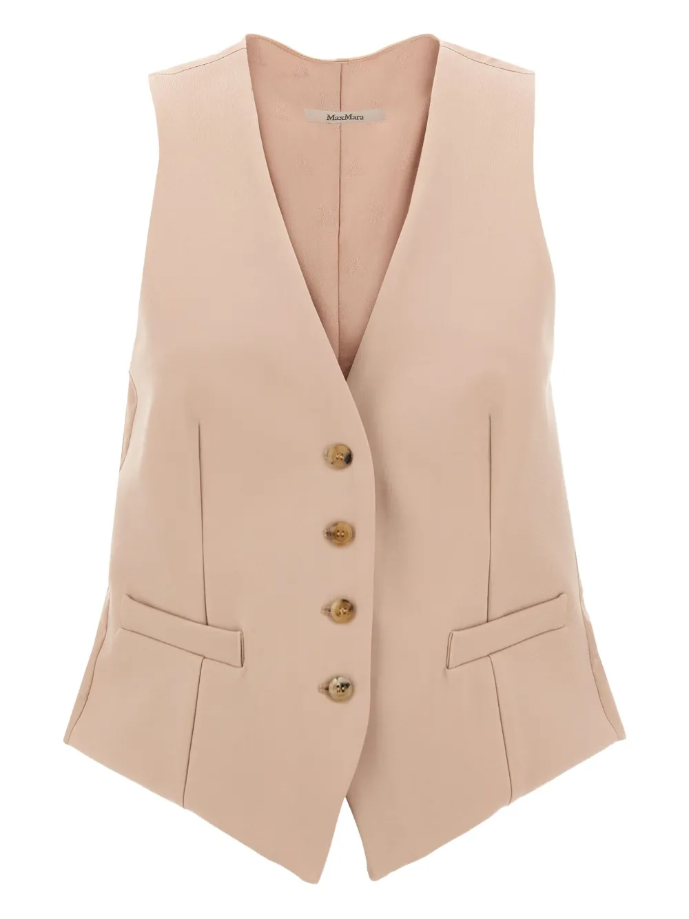 Жилет с застежкой на пуговицы и шнурком MAX MARA, розовый 
Жилет с застежкой на пуговицы и шнурком MAX MARA, розовый