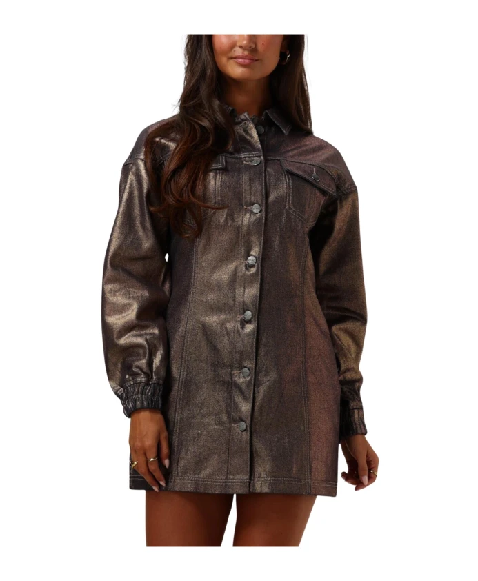 Золотое мини-платье с металлическим оттенком Refined Department, желтый
Золотое мини-платье с металлическим оттенком Refined Department, желтый