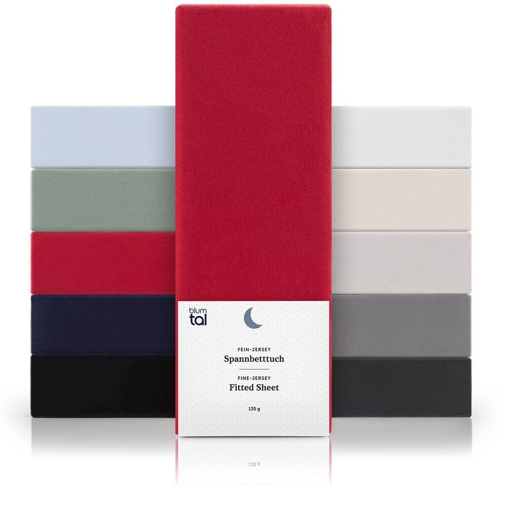 Комплект хлопка Blumtal Basics из 2 простыней из микрофибры 135/140 x 190 см - простыня из 100% хлопка, высота матраса до 25 см, красный
Комплект хлопка Blumtal Basics из 2 простыней из микрофибры 135/140 x 190 см - простыня из 100% хлопка, высота матраса до 25 см, красный