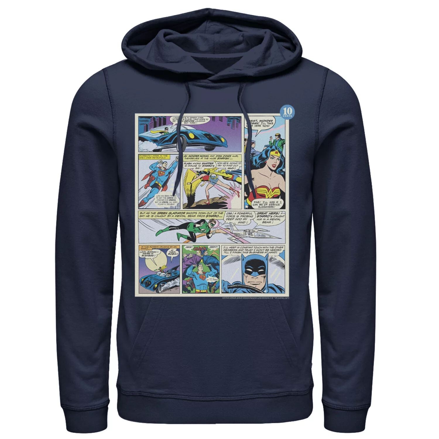 Мужская худи с вставками в виде комиксов «Лига справедливости» Licensed Character
Мужская худи с вставками в виде комиксов «Лига справедливости» Licensed Character