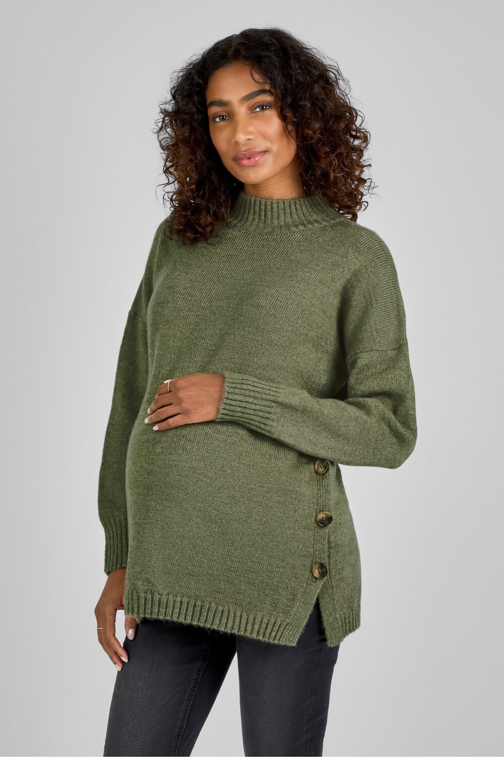 Джемпер с высоким воротом для беременных и кормящих мам Jojo Maman Bébé, зеленый
Джемпер с высоким воротом для беременных и кормящих мам Jojo Maman Bébé, зеленый