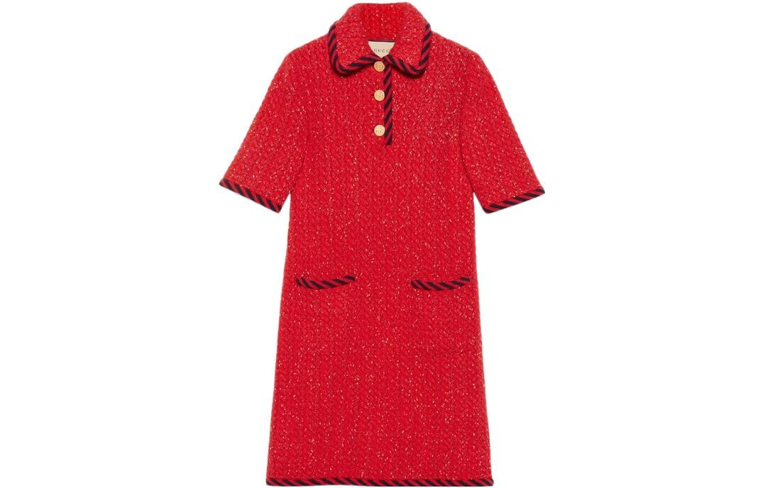 Платье Gucci с короткими рукавами, красный
Платье Gucci с короткими рукавами, красный