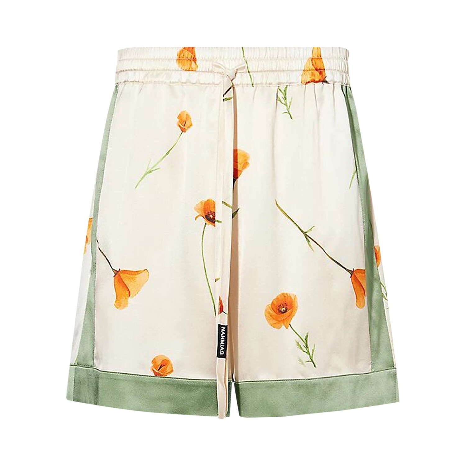 Nahmias Шелковые шорты с цветными блоками Мак/Слоновая кость
Nahmias Шелковые шорты с цветными блоками Мак/Слоновая кость