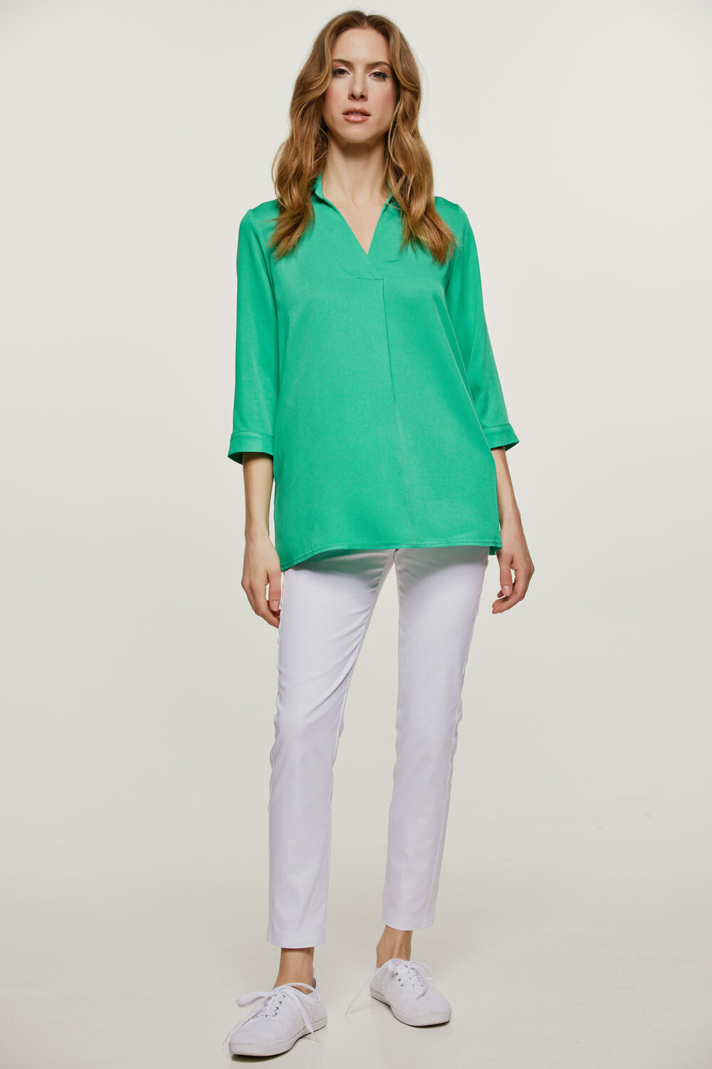 Топ it с v-образным вырезом Conquista, зеленый 
Топ it с v-образным вырезом Conquista, зеленый