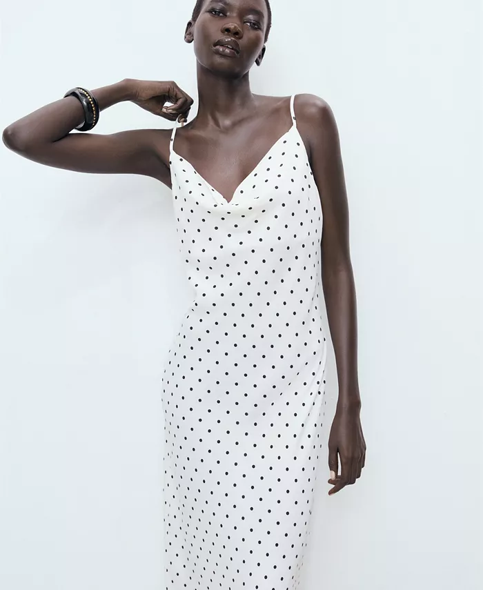 Женское длинное платье с драпированным вырезом MANGO, белый
Женское длинное платье с драпированным вырезом MANGO, белый