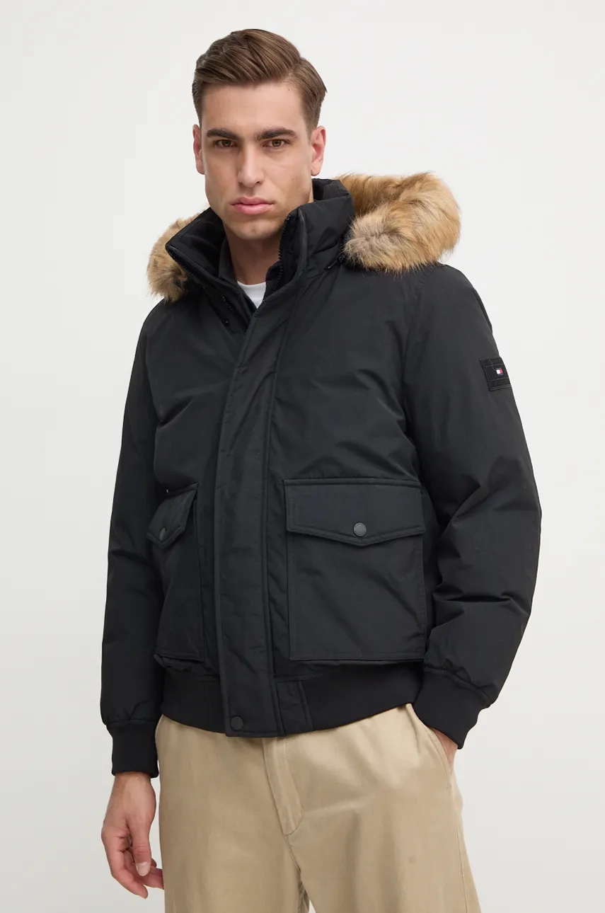 Пуховик мужской Tommy Hilfiger, черный 
Пуховик мужской Tommy Hilfiger, черный