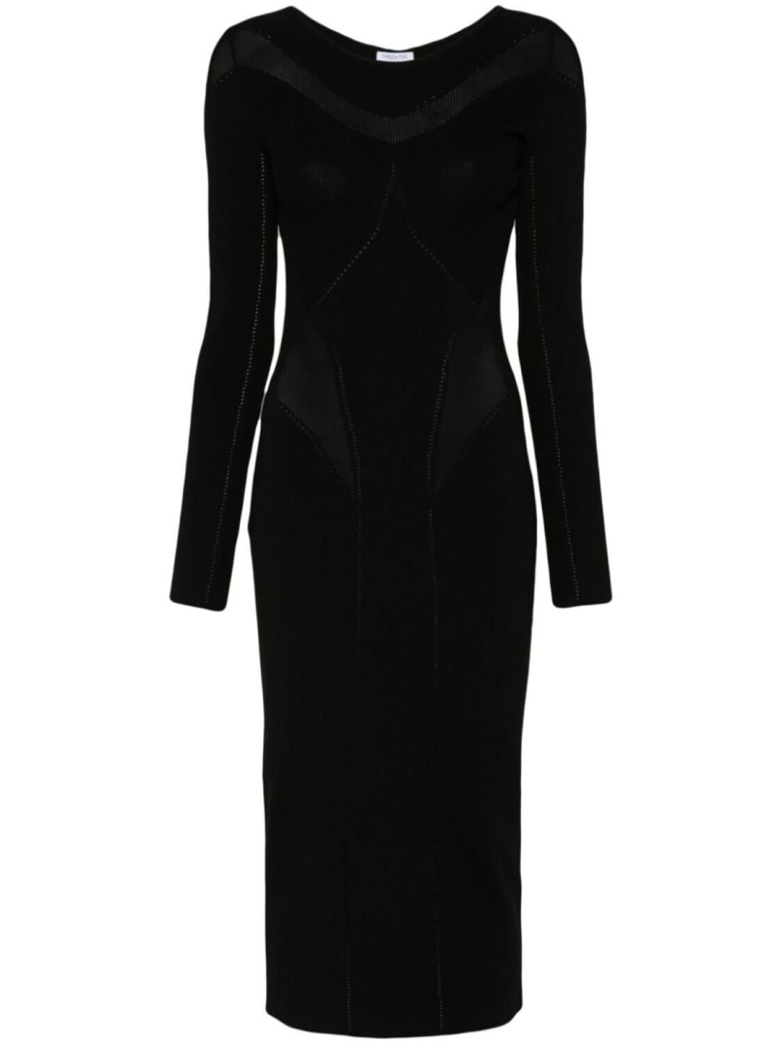 Patrizia Pepe трикотажное платье миди с перфорацией, черный
Patrizia Pepe трикотажное платье миди с перфорацией, черный