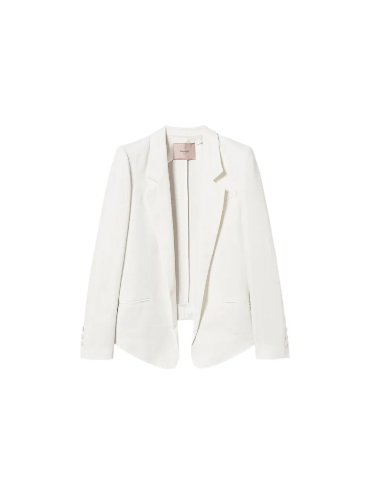 Блейзер с открытым передом TWINSET, белый 
Блейзер с открытым передом TWINSET, белый