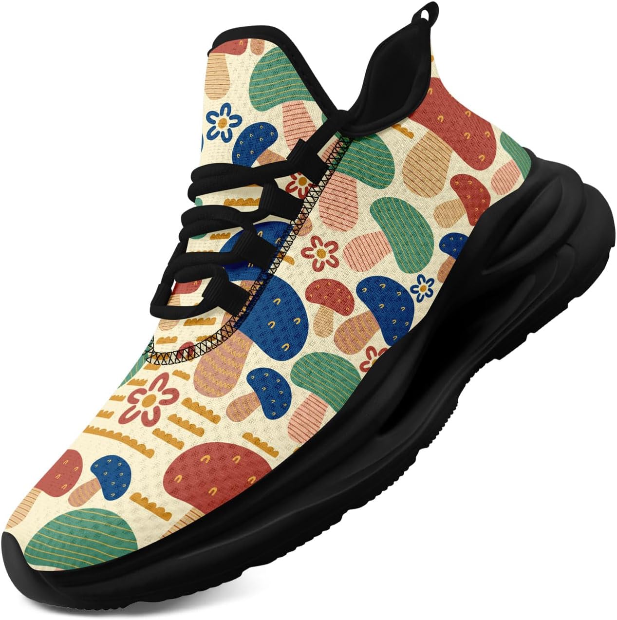 Модные дышащие сетчатые кроссовки для мужчин и женщин - с цветочным, грибным и абстрактным принтом, легкие спортивные шнуровки Awsole, черный/красный/синий/зеленый
Модные дышащие сетчатые кроссовки для мужчин и женщин - с цветочным, грибным и абстрактным принтом, легкие спортивные шнуровки Awsole, черный/красный/синий/зеленый