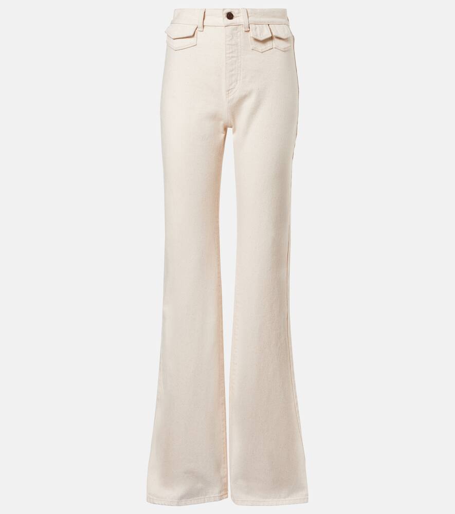 Высокие расклешенные джинсы Chloé, White
Высокие расклешенные джинсы Chloé, White
