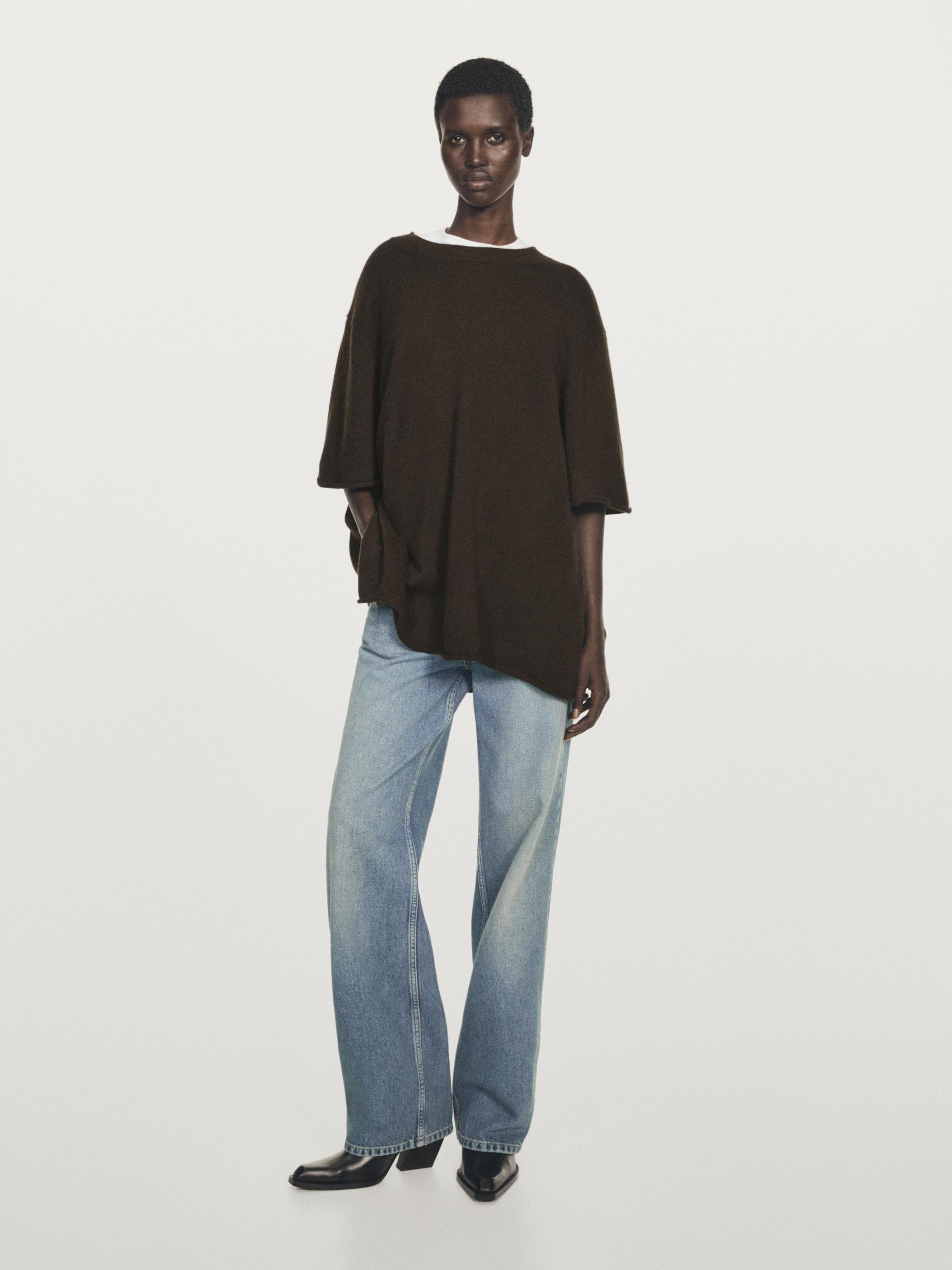 100% кашемировый объемный трикотажный свитер Massimo Dutti, коричневый
100% кашемировый объемный трикотажный свитер Massimo Dutti, коричневый