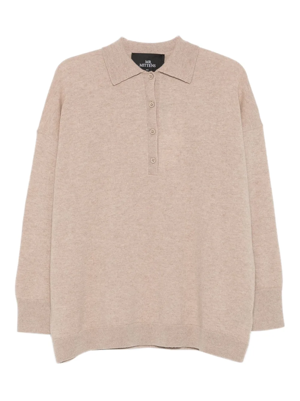 Свитер Gigi с воротником поло Mr. Mittens, нейтральный 
Свитер Gigi с воротником поло Mr. Mittens, нейтральный