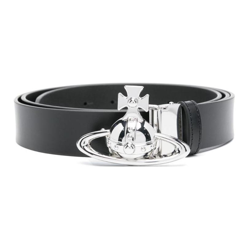 Кожаный ремень с пряжкой Orb Vivienne Westwood, черный
Кожаный ремень с пряжкой Orb Vivienne Westwood, черный