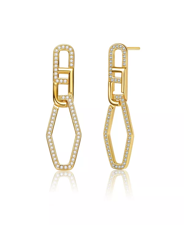 Серьги-Бабочки из стерлингового серебра 14 карат с прозрачным кубическим цирконием и квадратной подвеской Genevive, gold
Серьги-Бабочки из стерлингового серебра 14 карат с прозрачным кубическим цирконием и квадратной подвеской Genevive, gold