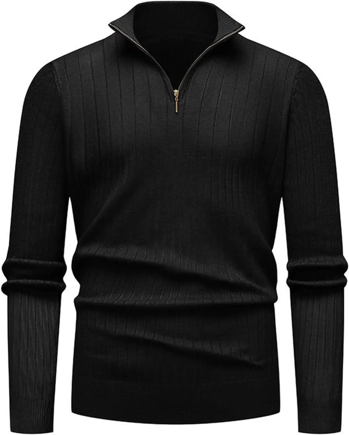 Мужской свитер с четвертью молнии | Mock Neck Ribbed | Slim Fit
Мужской свитер с четвертью молнии | Mock Neck Ribbed | Slim Fit