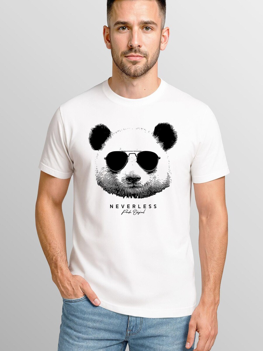 Рубашка Neverless Panda Head Original, белый
Рубашка Neverless Panda Head Original, белый