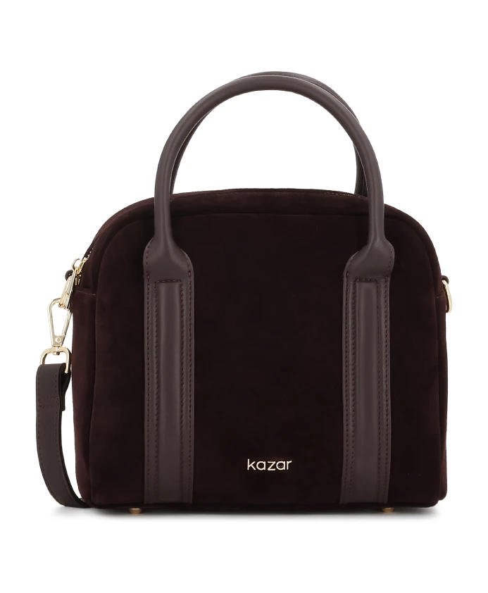Замшевая сумка с кожаными ручками Kazar, коричневый
Замшевая сумка с кожаными ручками Kazar, коричневый