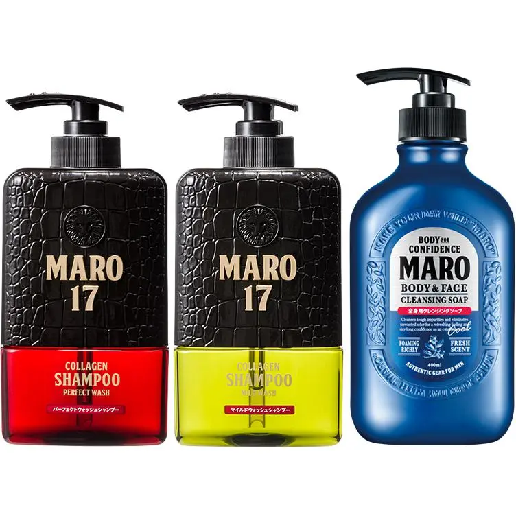 Набор для ухода за кожей, контролирующий жирность, освежающий и увлажняющий, очищающий, 350 мл + 50 г Maro, three-piece set: refreshing shampoo 350ml+soothing shampoo 350ml+refreshing facial cleanser & body wash 400ml
Набор для ухода за кожей, контролирующий жирность, освежающий и увлажняющий, очищающий, 350 мл + 50 г Maro, three-piece set: refreshing shampoo 350ml+soothing shampoo 350ml+refreshing facial cleanser & body wash 400ml
