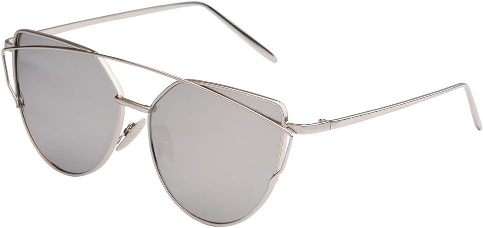 TrendyMate — женские солнцезащитные очки в стиле «кошачий глаз» с металлическими двойными линзами и плоскими зеркальными линзами в стиле уличной моды…, Silver / Silver
TrendyMate — женские солнцезащитные очки в стиле «кошачий глаз» с металлическими двойными линзами и плоскими зеркальными линзами в стиле уличной моды…, Silver / Silver