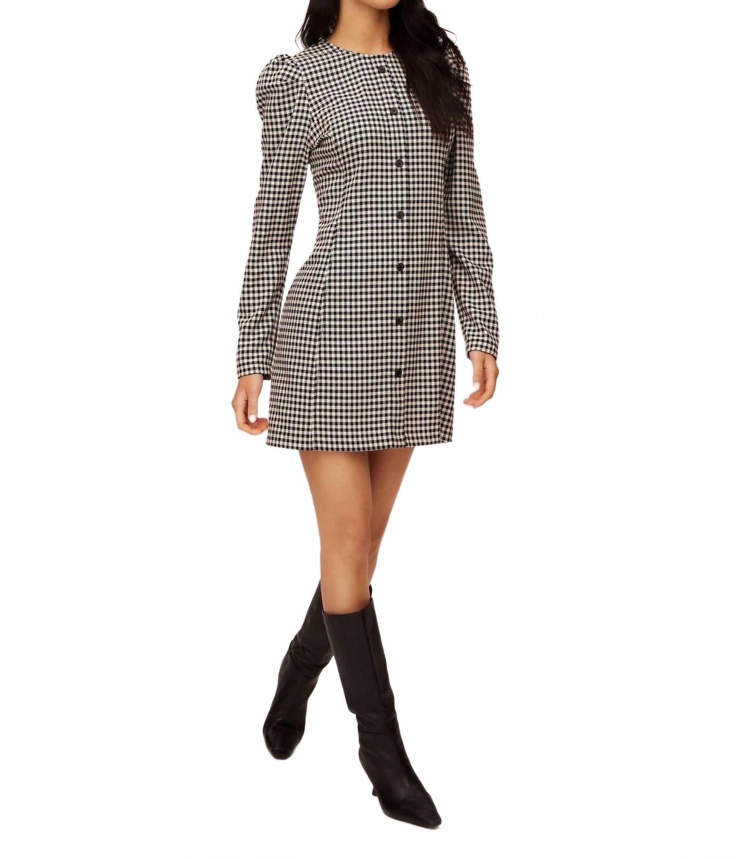 Платье мини с пышными рукавами Avery в клетку Fifteen Twenty, Check
Платье мини с пышными рукавами Avery в клетку Fifteen Twenty, Check